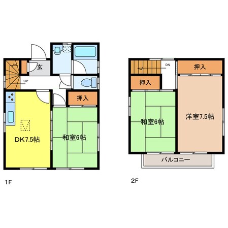 臼井様貸家の物件間取画像